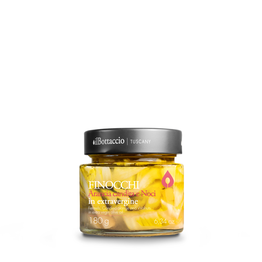 FENNEL Candied orange and nuts in extra virgin | 180 gr