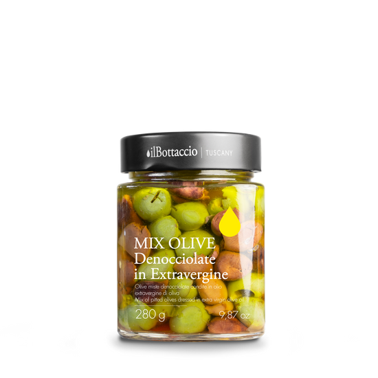 MIX OLIVES Denocciolate seasoned in extra virgin | 280 gr