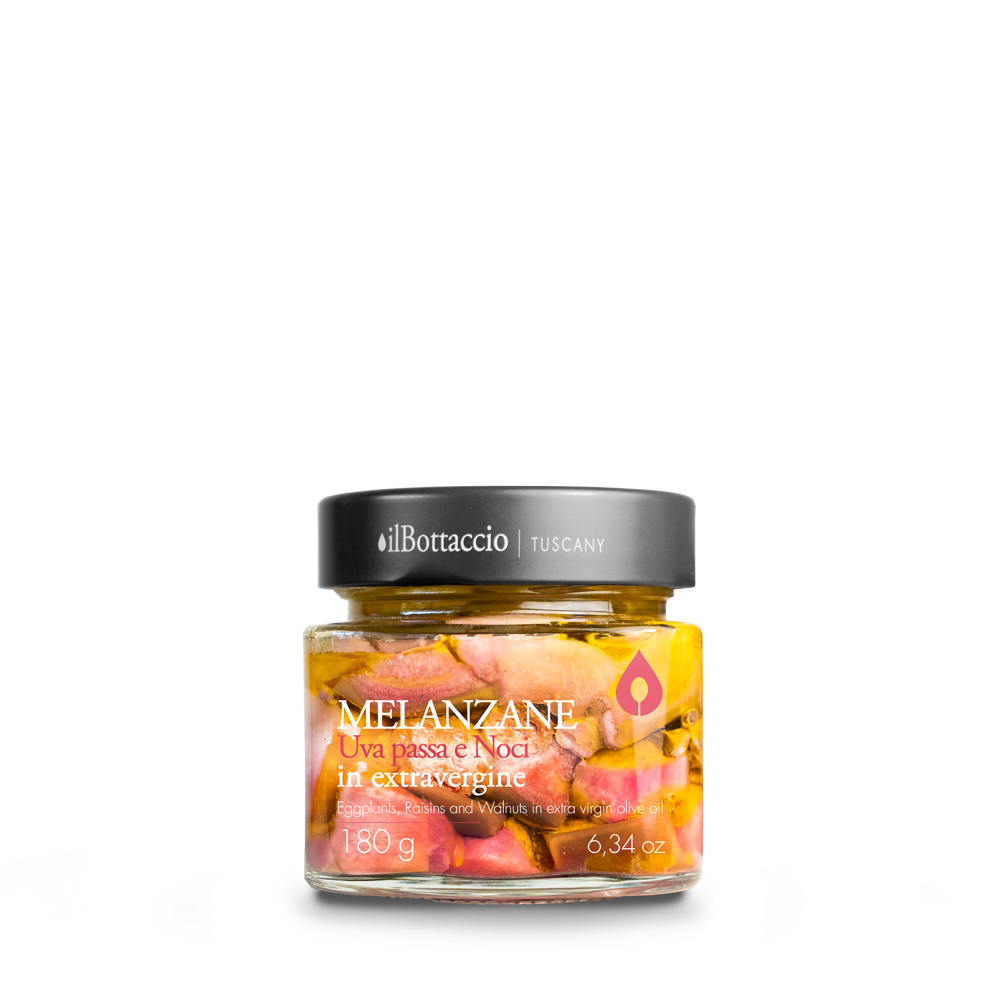 EGGPLANTS, Raisins and Walnuts in extra virgin | 180 gr