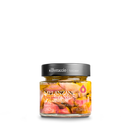 EGGPLANTS, Raisins and Walnuts in extra virgin | 180 gr