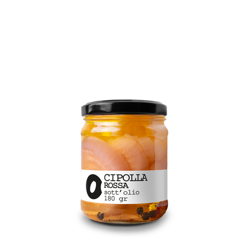 Red onions in oil – 180 gr